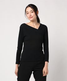 one way | 切替アシメ長袖トップス(Tシャツ/カットソー)