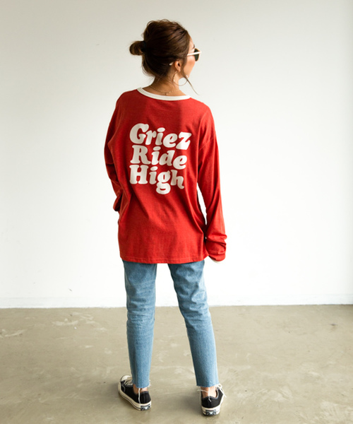 セール】【GRIEZ】リンガープリントロングスリーブTシャツ（T