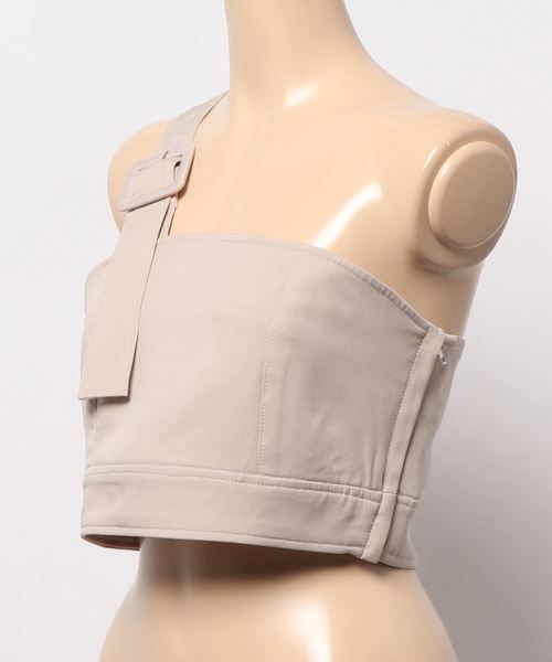 one after another NICE CLAUP（ワンアフターアナザーナイスクラップ）の「ワンショルビスチェ（その他トップス・レディース・ベージュ/ブラウン/ミント・FREE）」の4枚目の写真