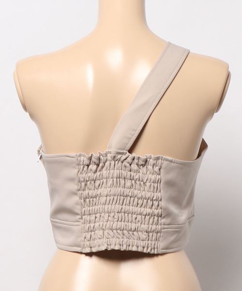 one after another NICE CLAUP（ワンアフターアナザーナイスクラップ）の「ワンショルビスチェ（その他トップス・レディース・ベージュ/ブラウン/ミント・FREE）」の5枚目の写真