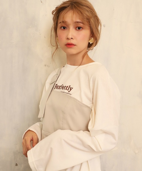 one after another NICE CLAUP（ワンアフターアナザーナイスクラップ）の「ワンショルビスチェ（その他トップス・レディース・ベージュ/ブラウン/ミント・FREE）」の12枚目の写真