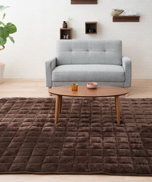 東京家具（トウキョウカグ）の「もちふわ触感【ヒートプラス】リビングで寝るあったかパッド/190×240cm EMOORHEAT（ラグ/マット・キッズ）」