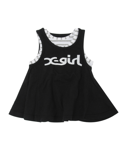 X-girl Stages（エックスガールステージス）の「2-PIECE SET TOPS（12M ～3T）（Tシャツ/カットソー・キッズ・ホワイト/ブラック/ピンク・3T/2T/12M）」の13枚目の写真