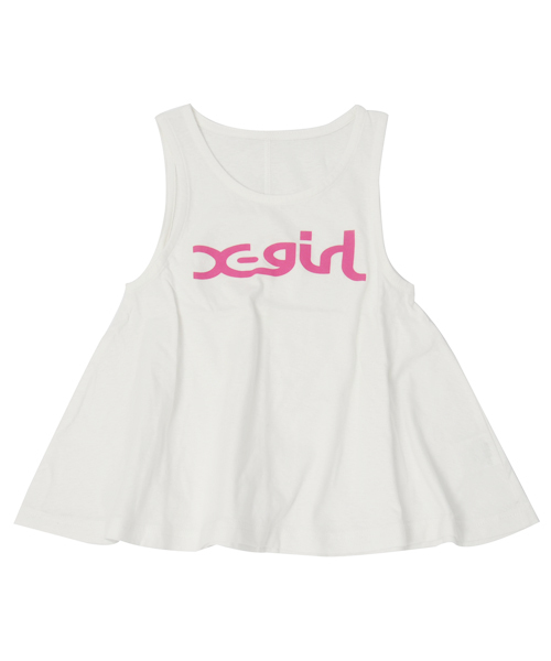 X-girl Stages（エックスガールステージス）の「2-PIECE SET TOPS（12M ～3T）（Tシャツ/カットソー・キッズ・ホワイト/ブラック/ピンク・3T/2T/12M）」の5枚目の写真