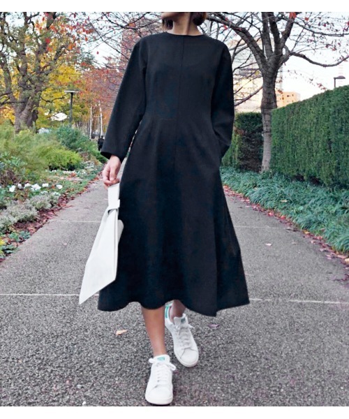 LE CIEL BLEU（ルシェルブルー）の「Back Zip Structured Sleeve Dress