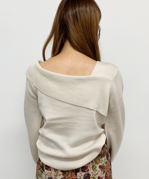 apres jour（アプレジュール）の「ワンショルニット【ZOZOTOWN限定アイテム】（ニット/セーター・レディース・ライトグリーン/アイボリー/モカ/ライトベージュ・フリー）」の17枚目の写真