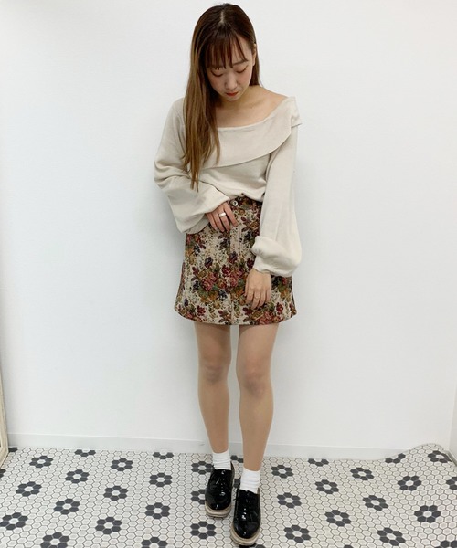 apres jour（アプレジュール）の「ワンショルニット【ZOZOTOWN限定アイテム】（ニット/セーター・レディース・ライトグリーン/アイボリー/モカ/ライトベージュ・フリー）」の19枚目の写真