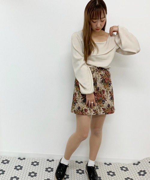 apres jour（アプレジュール）の「ワンショルニット【ZOZOTOWN限定アイテム】（ニット/セーター・レディース・ライトグリーン/アイボリー/モカ/ライトベージュ・フリー）」の20枚目の写真