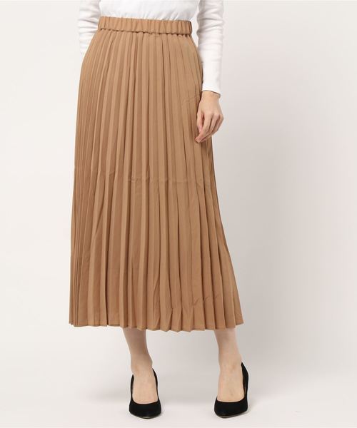 KOBE LETTUCE（コウベレタス）の「ジョーゼットプリーツフレアスカート（スカート・レディース・ブラック/ベージュ/グレー/ブルー・FREE）」の7枚目の写真