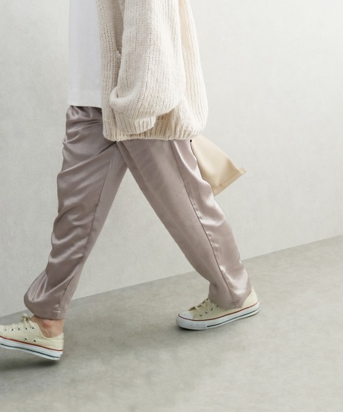 reca(レカ)の「サテンタックパンツ(その他パンツ・レディース・ベージュ/カーキ/ラベンダー・M)」の20枚目の写真