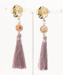 Amina（アミナ）の「【カヤ】桔梗和玉タッセルイヤリング（イヤリング）」