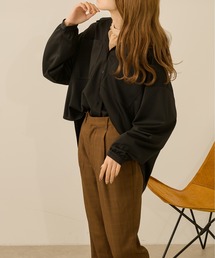 Ambre Neige | ポンチスキッパーシャツ／セットアップ対応 【WEB/EC限定商品】(シャツ/ブラウス)