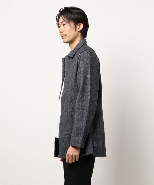B.I.D.(ビーアイディー)の「メルトンウールステンカラーコート(ステンカラーコート・メンズ・その他1/ブラック/その他2/ネイビー/その他3/キャメル/グレー・LARGE/X-LARGE/MEDIUM/SMALL)」の8枚目の写真