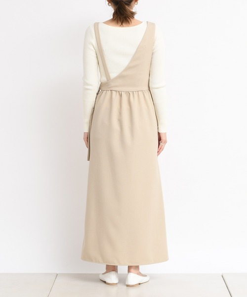 DouDou（ドゥドゥ）の「ワンショルジャンスカ（ジャンパースカート・レディース・ベージュ/ミント・FREE）」の20枚目の写真