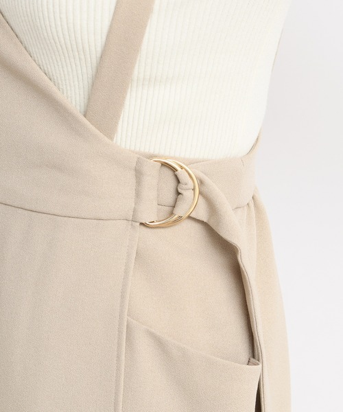 DouDou（ドゥドゥ）の「ワンショルジャンスカ（ジャンパースカート・レディース・ベージュ/ミント・FREE）」の22枚目の写真