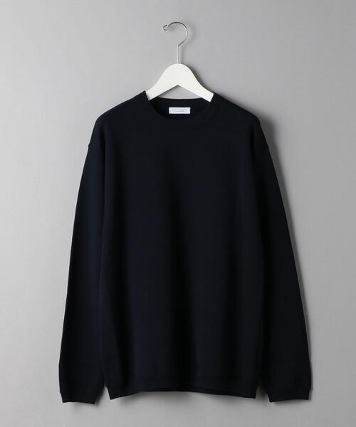 BEAUTY&YOUTH UNITED ARROWS(ビューティーアンドユースユナイテッドアローズ)の「BY ピケ スムージー ニット(ニット/セーター・メンズ・ネイビー/ベージュ/イエロー・LARGE/X-LARGE/MEDIUM/SMALL)」の3枚目の写真