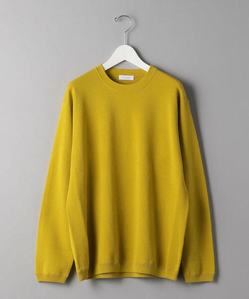 BEAUTY&YOUTH UNITED ARROWS(ビューティーアンドユースユナイテッドアローズ)の「BY ピケ スムージー ニット(ニット/セーター・メンズ・ネイビー/ベージュ/イエロー・LARGE/X-LARGE/MEDIUM/SMALL)」の1枚目の写真