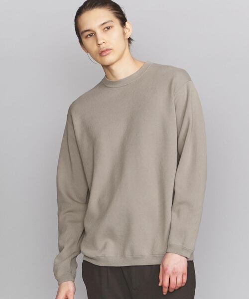BEAUTY&YOUTH UNITED ARROWS(ビューティーアンドユースユナイテッドアローズ)の「BY ピケ スムージー ニット(ニット/セーター・メンズ・ネイビー/ベージュ/イエロー・LARGE/X-LARGE/MEDIUM/SMALL)」の15枚目の写真