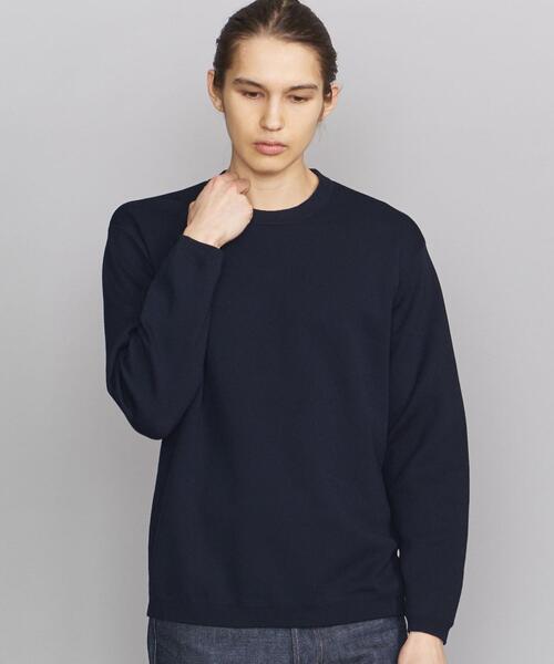 BEAUTY&YOUTH UNITED ARROWS(ビューティーアンドユースユナイテッドアローズ)の「BY ピケ スムージー ニット(ニット/セーター・メンズ・ネイビー/ベージュ/イエロー・LARGE/X-LARGE/MEDIUM/SMALL)」の13枚目の写真