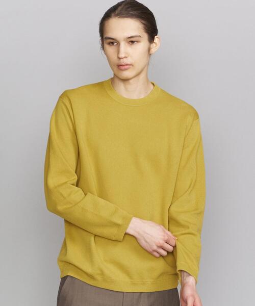 BEAUTY&YOUTH UNITED ARROWS(ビューティーアンドユースユナイテッドアローズ)の「BY ピケ スムージー ニット(ニット/セーター・メンズ・ネイビー/ベージュ/イエロー・LARGE/X-LARGE/MEDIUM/SMALL)」の12枚目の写真
