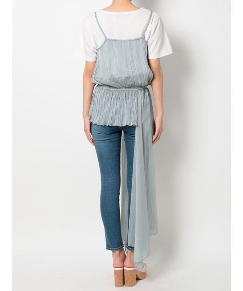 dazzlin(ダズリン)の「プリーツドロストレイヤードトップス(シャツ/ブラウス・レディース・ブラック/ブルー/アイボリー・FREE)」の18枚目の写真