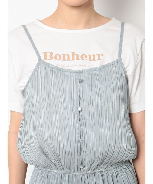 dazzlin(ダズリン)の「プリーツドロストレイヤードトップス(シャツ/ブラウス・レディース・ブラック/ブルー/アイボリー・FREE)」の19枚目の写真