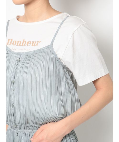 dazzlin(ダズリン)の「プリーツドロストレイヤードトップス(シャツ/ブラウス・レディース・ブラック/ブルー/アイボリー・FREE)」の20枚目の写真