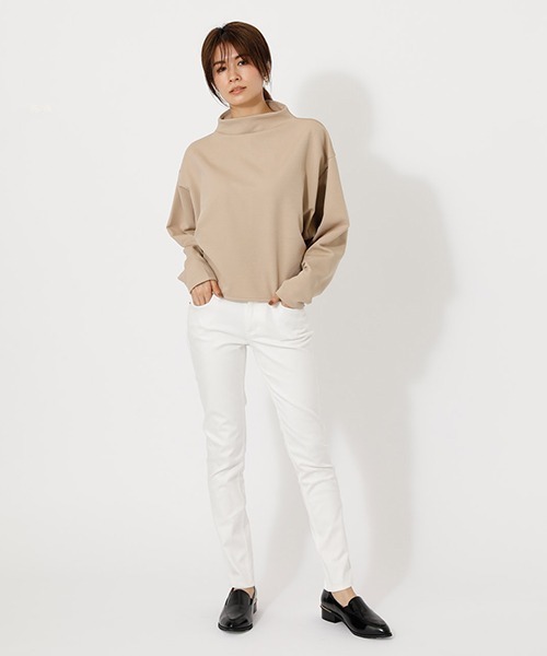 AZUL by moussy（アズールバイマウジー）の「STRETCH COLOR SKINNY/ストレッチカラースキニー（その他パンツ・レディース・オフホワイト/ブラック・MEDIUM/LARGE/SMALL/X-SMALL）」の4枚目の写真
