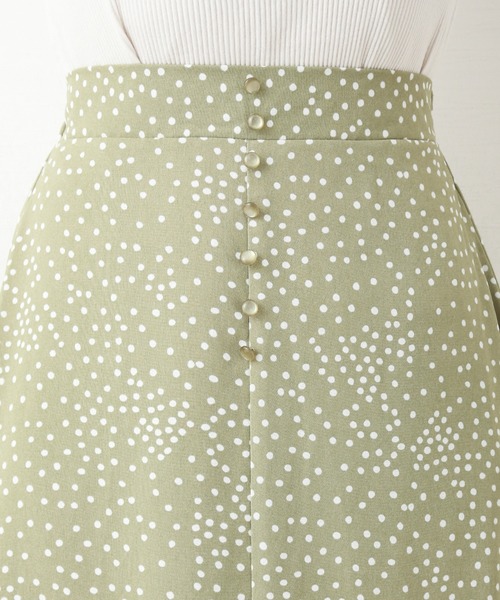 CHARM BERRY TIC（チャームベリーチック）の「ランダムドットフレアスカート（スカート・レディース・オフホワイト/ブルー/ミント/ブラック・M/L）」の5枚目の写真