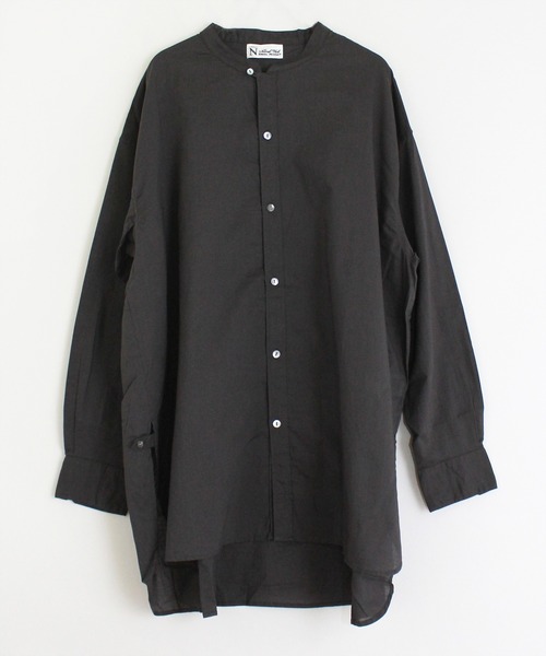 RNA-N（アールエヌエーエヌ）の「B2579 スタンドカラーオーバーシャツ（シャツ/ブラウス・レディース・オフホワイト/ベージュ/スミクロ・MEDIUM）」の3枚目の写真