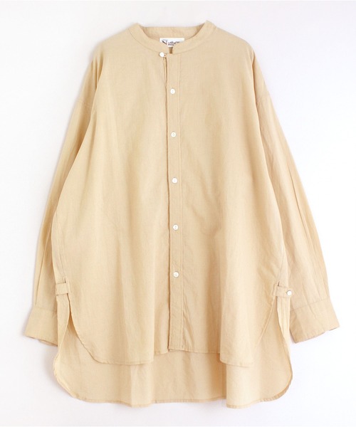 RNA-N（アールエヌエーエヌ）の「B2579 スタンドカラーオーバーシャツ（シャツ/ブラウス・レディース・オフホワイト/ベージュ/スミクロ・MEDIUM）」の8枚目の写真