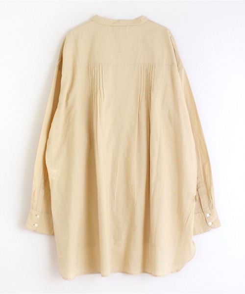 RNA-N（アールエヌエーエヌ）の「B2579 スタンドカラーオーバーシャツ（シャツ/ブラウス・レディース・オフホワイト/ベージュ/スミクロ・MEDIUM）」の15枚目の写真