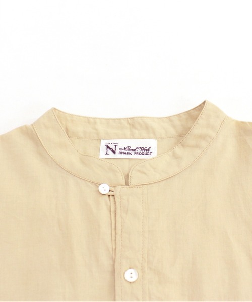 RNA-N（アールエヌエーエヌ）の「B2579 スタンドカラーオーバーシャツ（シャツ/ブラウス・レディース・オフホワイト/ベージュ/スミクロ・MEDIUM）」の16枚目の写真