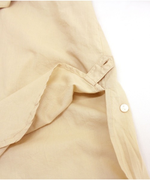 RNA-N（アールエヌエーエヌ）の「B2579 スタンドカラーオーバーシャツ（シャツ/ブラウス・レディース・オフホワイト/ベージュ/スミクロ・MEDIUM）」の11枚目の写真