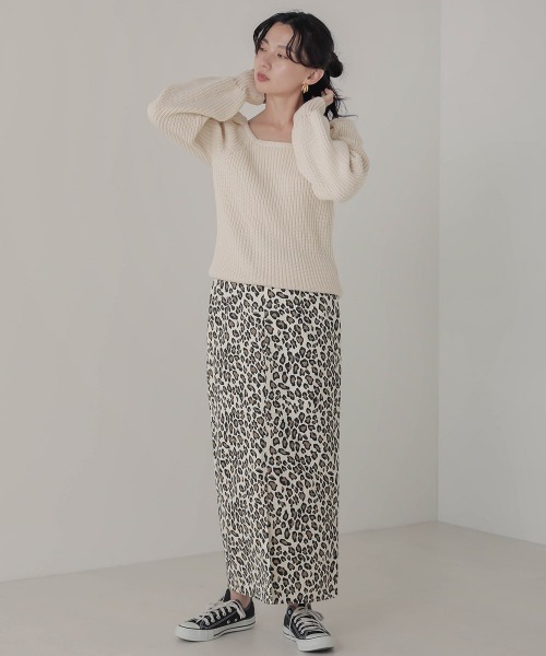 Bab（バブ）の「【WEB限定】ギャザースリーブニットPO（ニット/セーター・レディース・アイボリー/ブラック/ベージュ・FREE）」の19枚目の写真