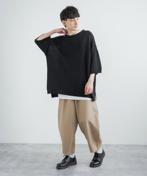Rocky Monroe(ロッキーモンロー)の「ワイドテーパードアンクルイージーバルーンパンツ(その他パンツ・メンズ・ブラック/ベージュ/ブラウン/グレー/チャコール・LL/M/L/S)」の9枚目の写真