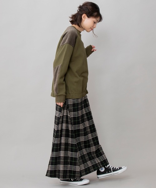 Munich（ミューニック）の「コットンシェニールチェック　タックマキシスカート（スカート・レディース・ブラック/ベージュ・S/M/XS）」の19枚目の写真