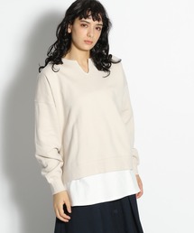niko and... | ヘムテイル重ね裏毛プルオーバー(Tシャツ/カットソー)