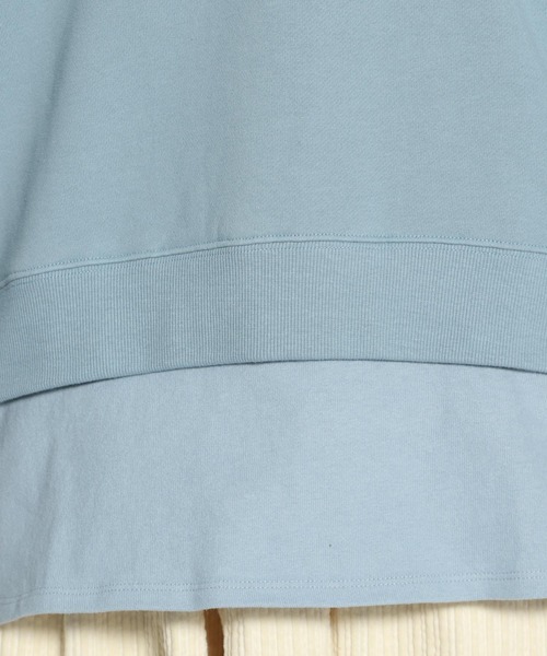 niko and...(ニコアンド)の「ヘムテイル重ね裏毛プルオーバー(Tシャツ/カットソー・レディース・ブラック/アイボリー/ライトブルー・LARGE/MEDIUM)」の19枚目の写真