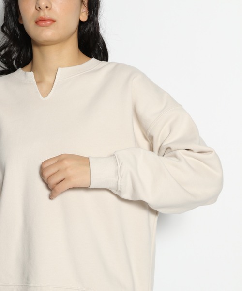 niko and...(ニコアンド)の「ヘムテイル重ね裏毛プルオーバー(Tシャツ/カットソー・レディース・ブラック/アイボリー/ライトブルー・LARGE/MEDIUM)」の14枚目の写真