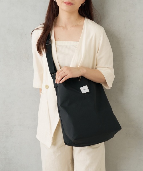 BIRTHDAY BAR（バースデイバー）の「保冷ワンショルダー エコバッグ（エコバッグ/サブバッグ・レディース・ブラック/ベージュ/グレー/ブルー/Black/ライトグレー/ダークグレー・フリー）」の8枚目の写真