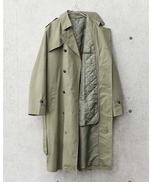 実物 新品 デッドストック オランダ軍 トレンチコート ライナー付き