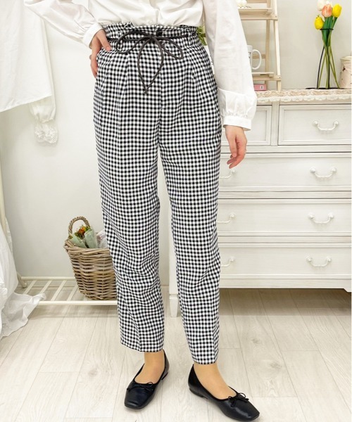 apres jour（アプレジュール）の「MILKテーパードパンツ【ZOZOTOWN限定アイテム】（その他パンツ・レディース・アイボリー/ミント/ブルー系その他/ブラック/その他/ラベンダー/オレンジ系その他/ダークブラウン/モカ・SMALL/X-LARGE/MEDIUM）」の9枚目の写真