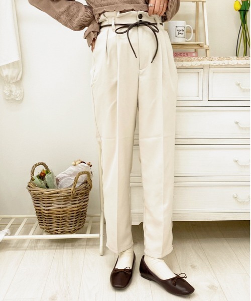 apres jour（アプレジュール）の「MILKテーパードパンツ【ZOZOTOWN限定アイテム】（その他パンツ・レディース・アイボリー/ミント/ブルー系その他/ブラック/その他/ラベンダー/オレンジ系その他/ダークブラウン/モカ・SMALL/X-LARGE/MEDIUM）」の13枚目の写真