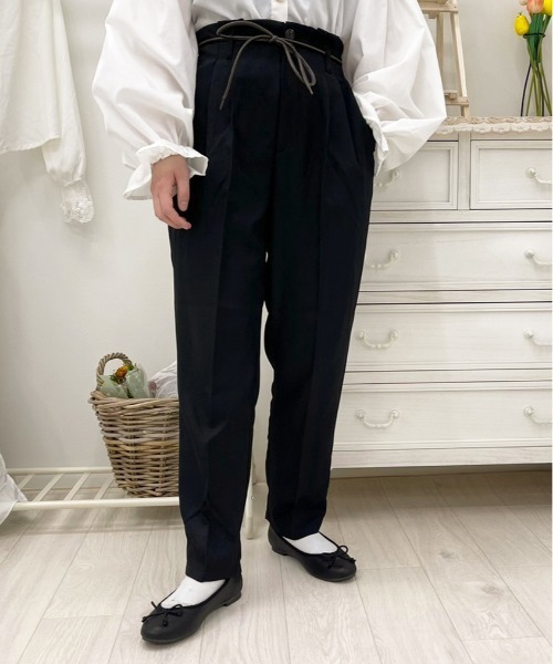 apres jour（アプレジュール）の「MILKテーパードパンツ【ZOZOTOWN限定アイテム】（その他パンツ・レディース・アイボリー/ミント/ブルー系その他/ブラック/その他/ラベンダー/オレンジ系その他/ダークブラウン/モカ・SMALL/X-LARGE/MEDIUM）」の18枚目の写真