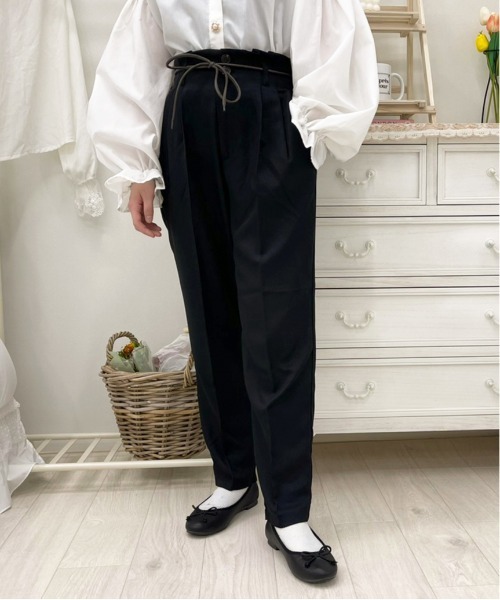 apres jour（アプレジュール）の「MILKテーパードパンツ【ZOZOTOWN限定アイテム】（その他パンツ・レディース・アイボリー/ミント/ブルー系その他/ブラック/その他/ラベンダー/オレンジ系その他/ダークブラウン/モカ・SMALL/X-LARGE/MEDIUM）」の19枚目の写真