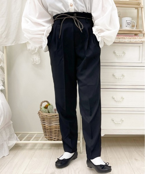 apres jour（アプレジュール）の「MILKテーパードパンツ【ZOZOTOWN限定アイテム】（その他パンツ・レディース・アイボリー/ミント/ブルー系その他/ブラック/その他/ラベンダー/オレンジ系その他/ダークブラウン/モカ・SMALL/X-LARGE/MEDIUM）」の22枚目の写真