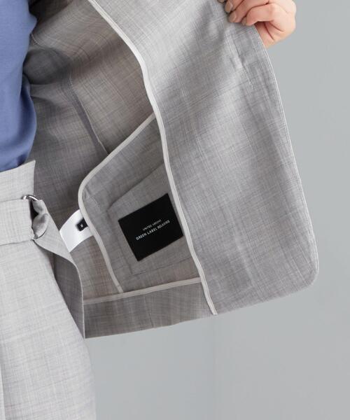 green label relaxing（グリーンレーベルリラクシング）の「[ 手洗い可能/ライトカチリラ ] ◆D ノーラペル ジャケット -JSP ◇No11◇（ノーカラージャケット・レディース・ライトグレー/コバルトブルー/その他1・44/46/40/38/42/36/34）」の13枚目の写真