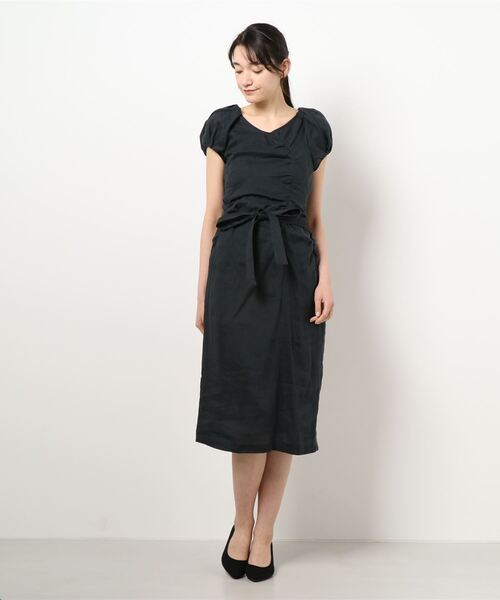 セール En リネンギャザーワンピース ワンピース Lanvin Bleu ランバンオンブルー のファッション Bleu Bleu ランバンオンブルー のワンピース リネンギャザーワンピース をセール価格で購入できます Lanvin En