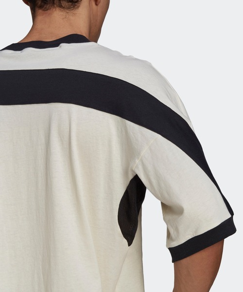 adidas（アディダス）の「アディダス スポーツウェア リサイクルコットン 半袖Tシャツ [adidas Sportswear Recycled Cotton Tee]（Tシャツ/カットソー・メンズ・オフホワイト・SMALL/X-SMALL/LARGE/MEDIUM/X-LARGE/XX-LARGE）」の5枚目の写真